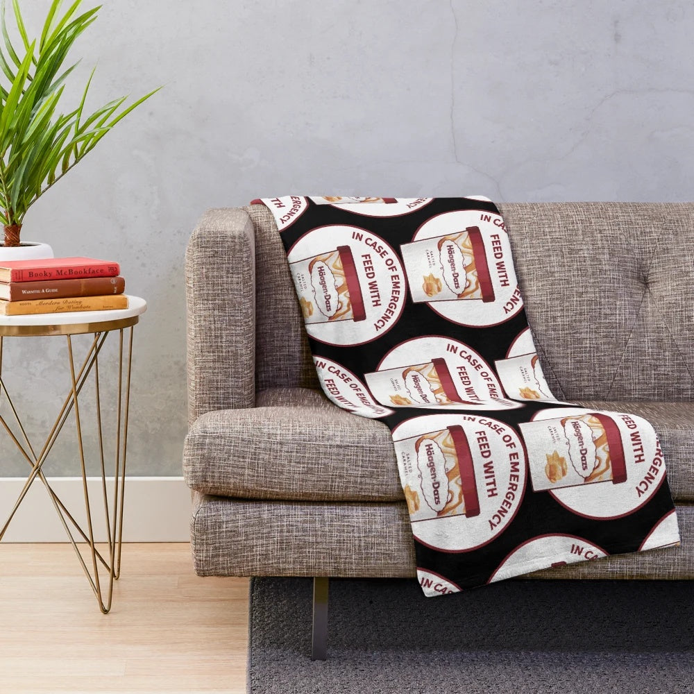 Haagen-Dazs inspired plush blanket