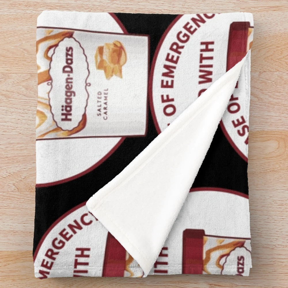 Haagen-Dazs inspired plush blanket