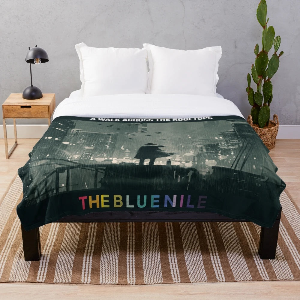 Plush blanket featuring imagery from "A Walk Across The Rooftops" by The Blue Nile