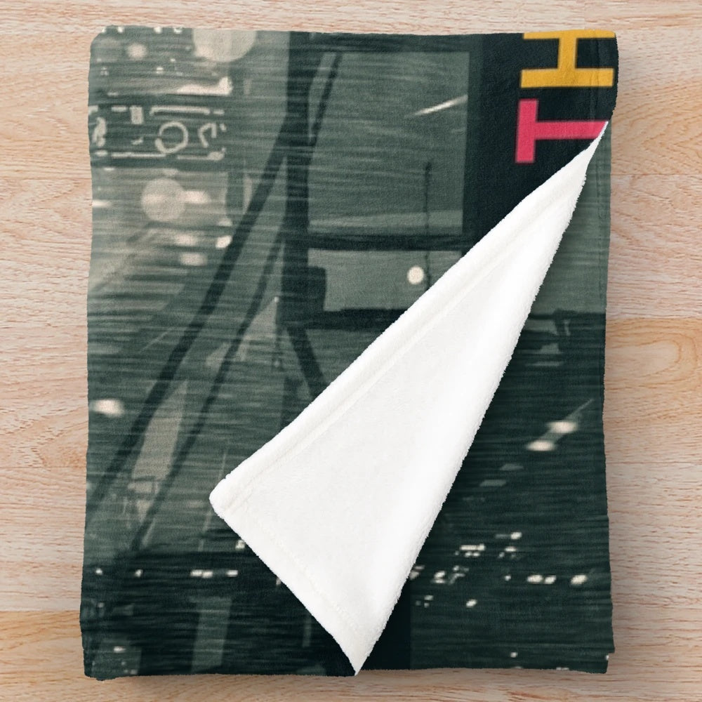 Plush blanket featuring imagery from "A Walk Across The Rooftops" by The Blue Nile