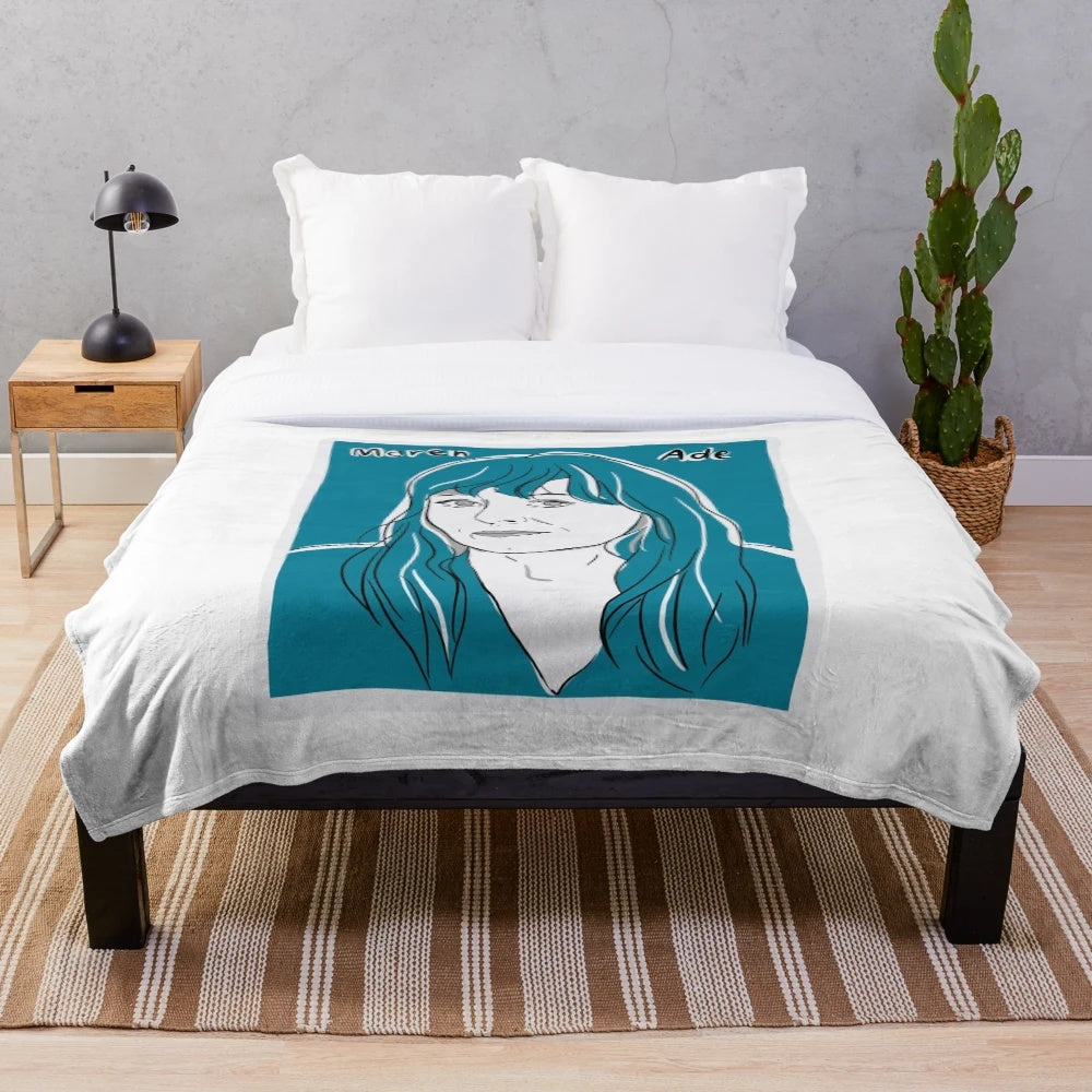 Plush blanket with cinematic design