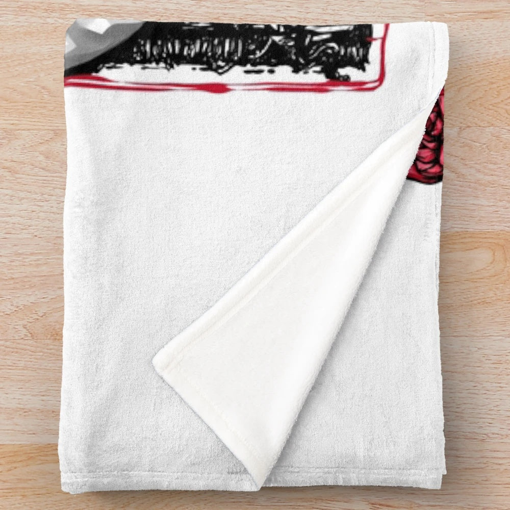 Soft and plush blanket with Alice in Wonderland-inspired design