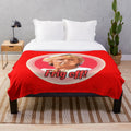 Soft and cuddly plush blanket featuring characters from the TV comedy 'Benidorm