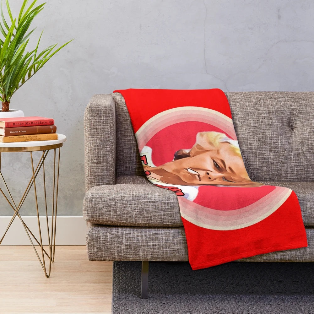 Soft and cuddly plush blanket featuring characters from the TV comedy 'Benidorm