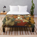 Plush blanket featuring anime-inspired design
