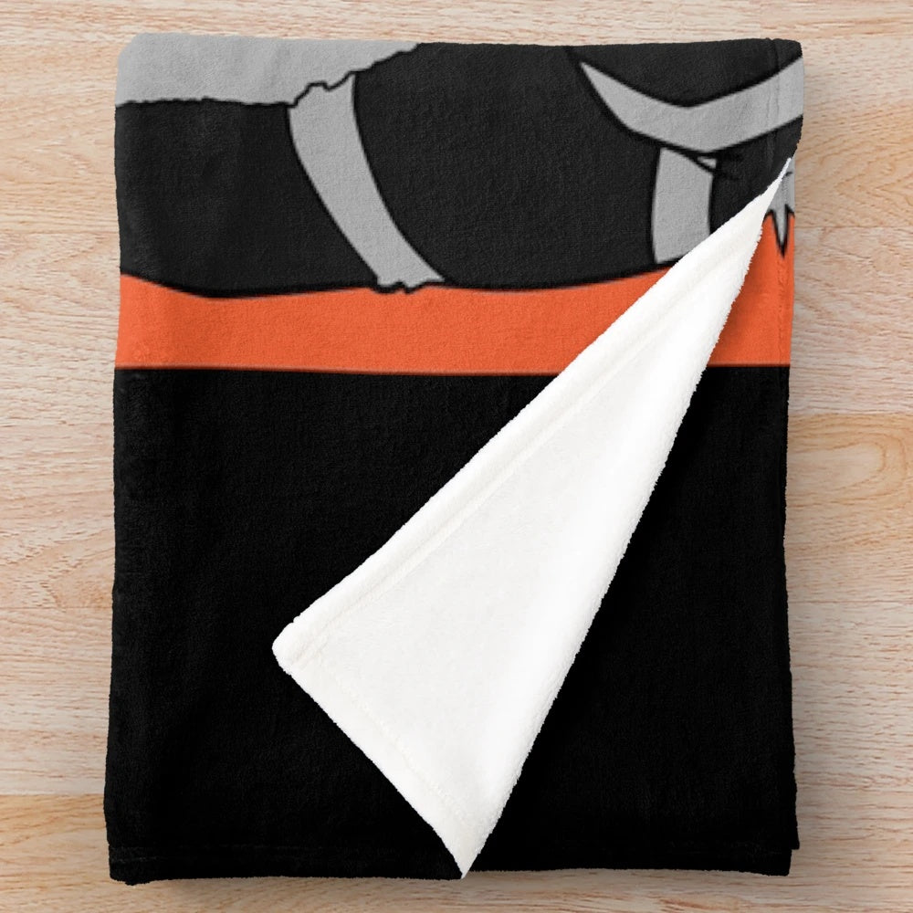 Plush blanket featuring Rensuke Kunigami from the anime Blue Lock
