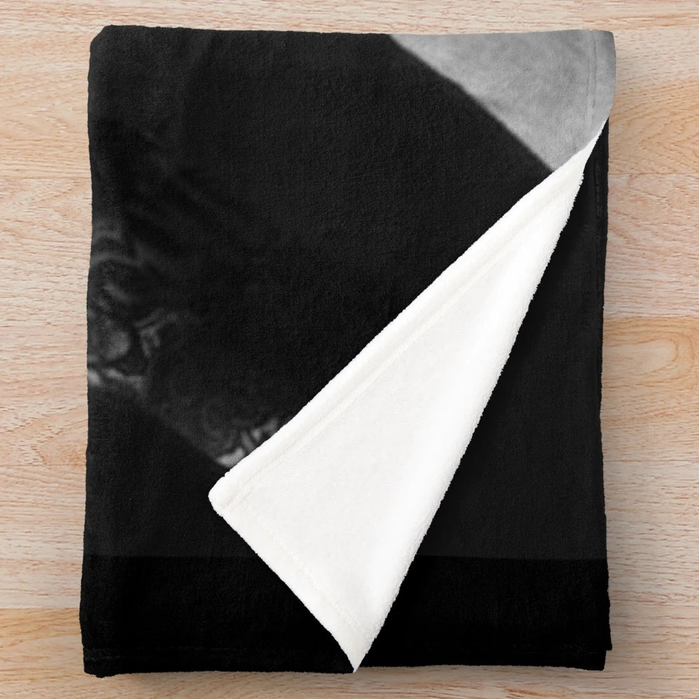Plush blanket featuring BTS member Jungkook