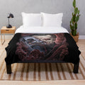Cardinal Copia plush blanket featuring the supernatural imagery of the Ghost band