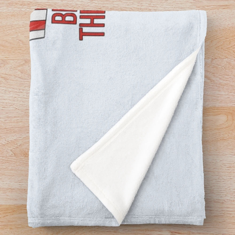 Plush blanket with cinema popcorn design