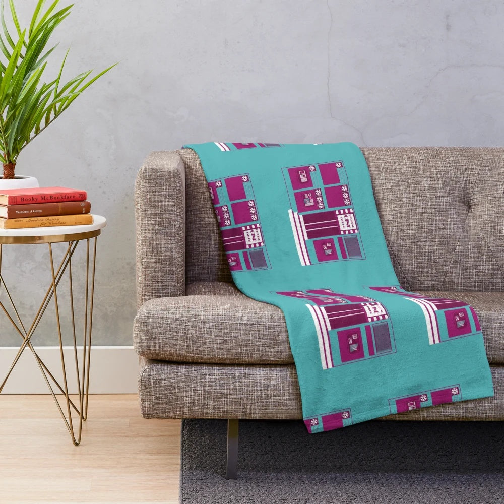 Plush blanket inspired by cinema studios
