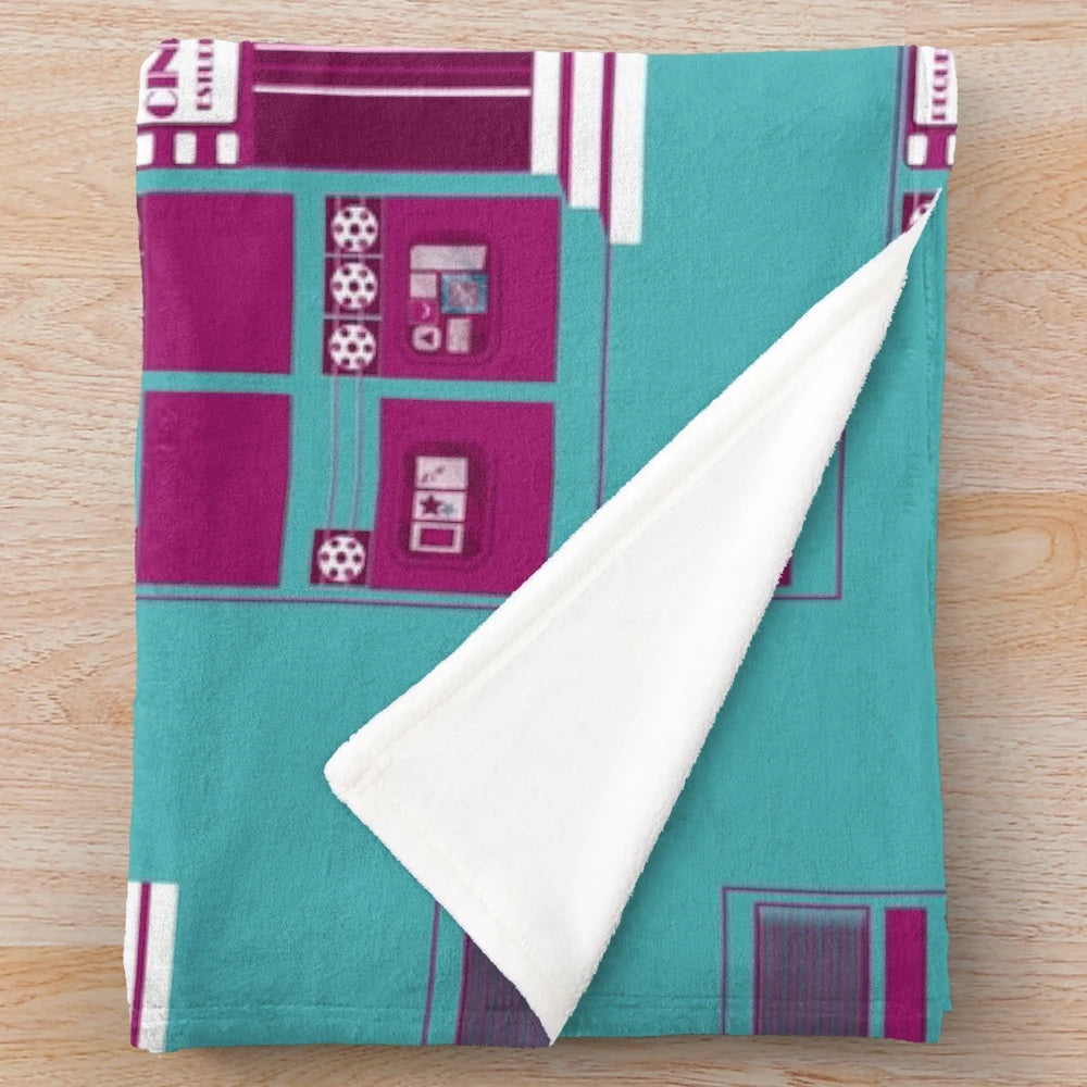 Plush blanket inspired by cinema studios