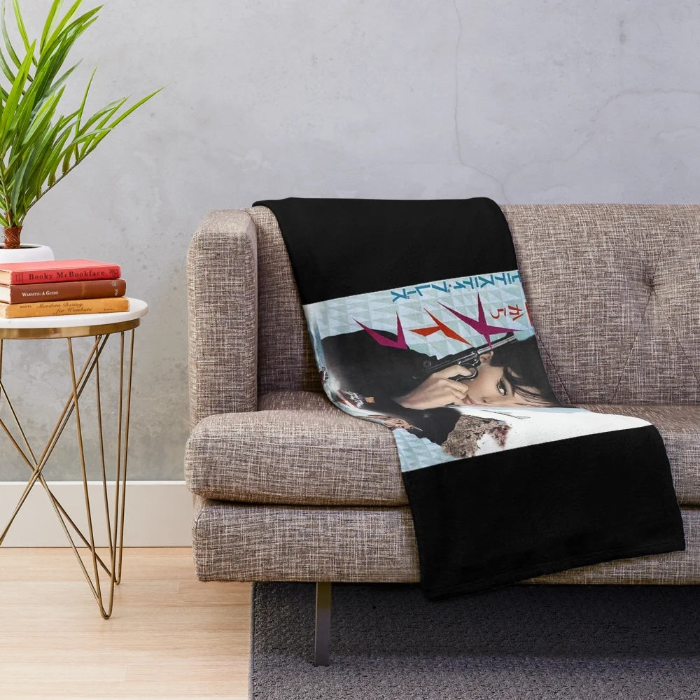 Soft plush blanket featuring a movie-inspired design for cinephiles