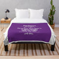 Plush blanket with Dundee accent and cultural elements