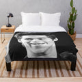 Cozy plush blanket featuring Dylan O'Brien's iconic characters from Teen Wolf and Maze Runner