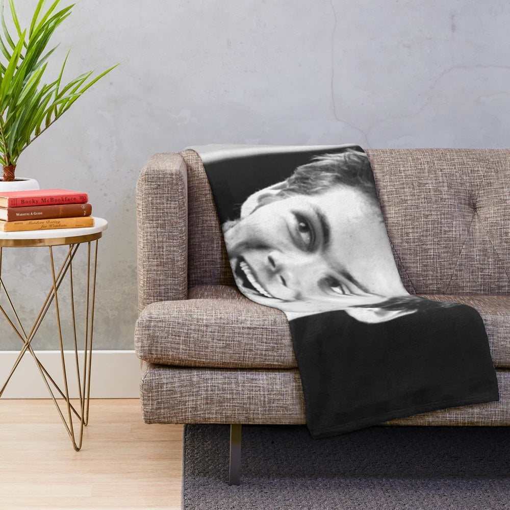 Cozy plush blanket featuring Dylan O'Brien's iconic characters from Teen Wolf and Maze Runner