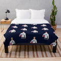 Plush blanket with image of F1 driver Pierre Gasly