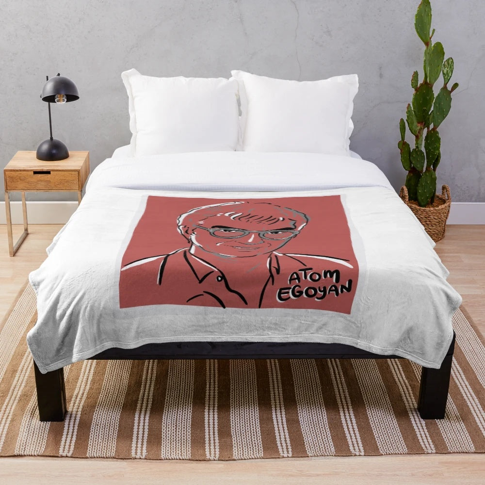 Plush blanket featuring Atom Egoyan, renowned Canadian filmmaker