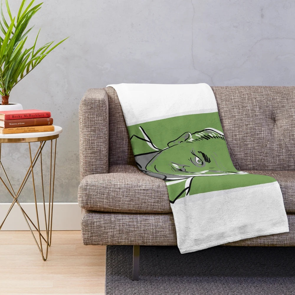 Plush blanket with Mikhail Kalatozov, a renowned world cinema director, design