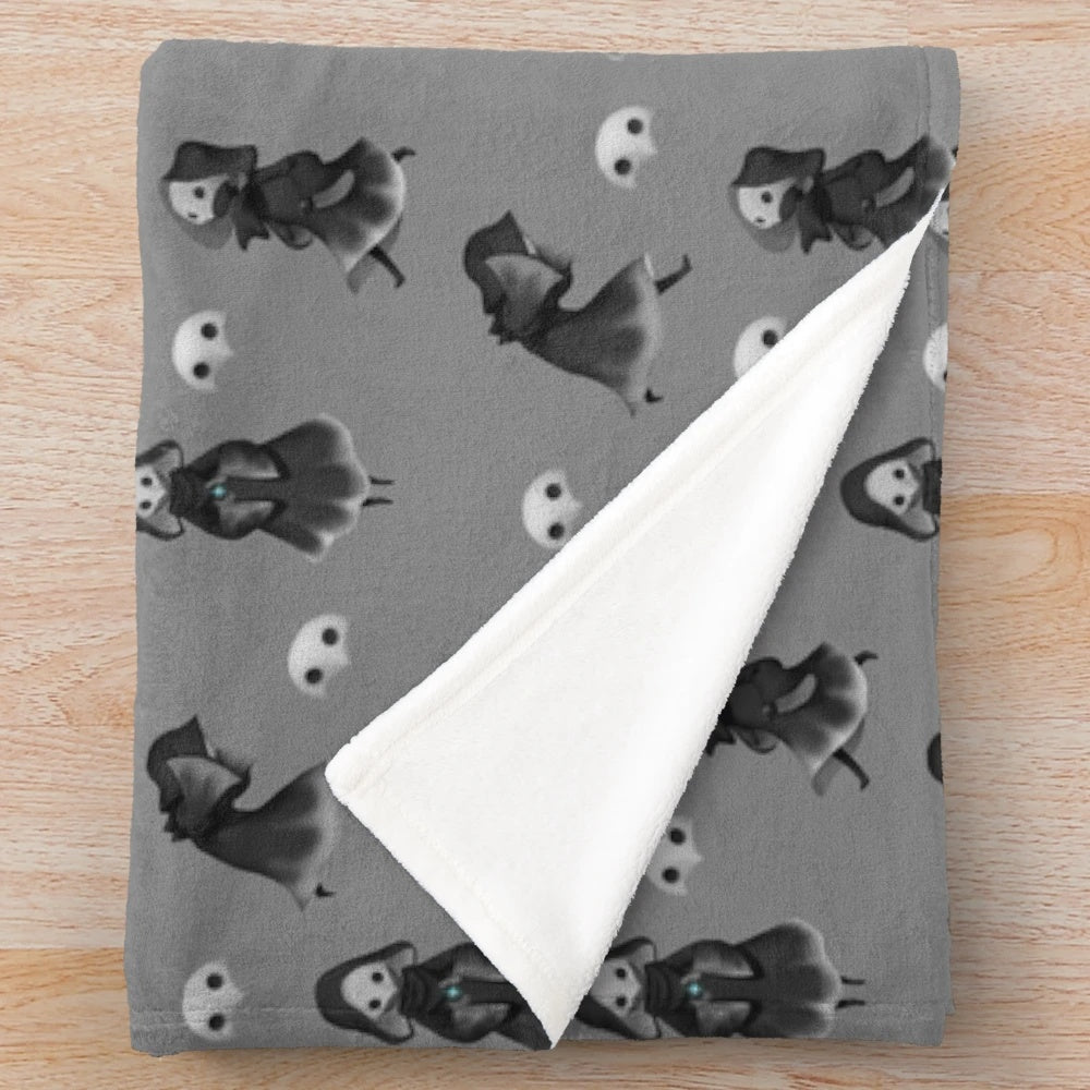 Plush blanket featuring the Ancient Ones from Final Fantasy 14