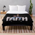 Plush blanket with George Michael and WHAM inspired design