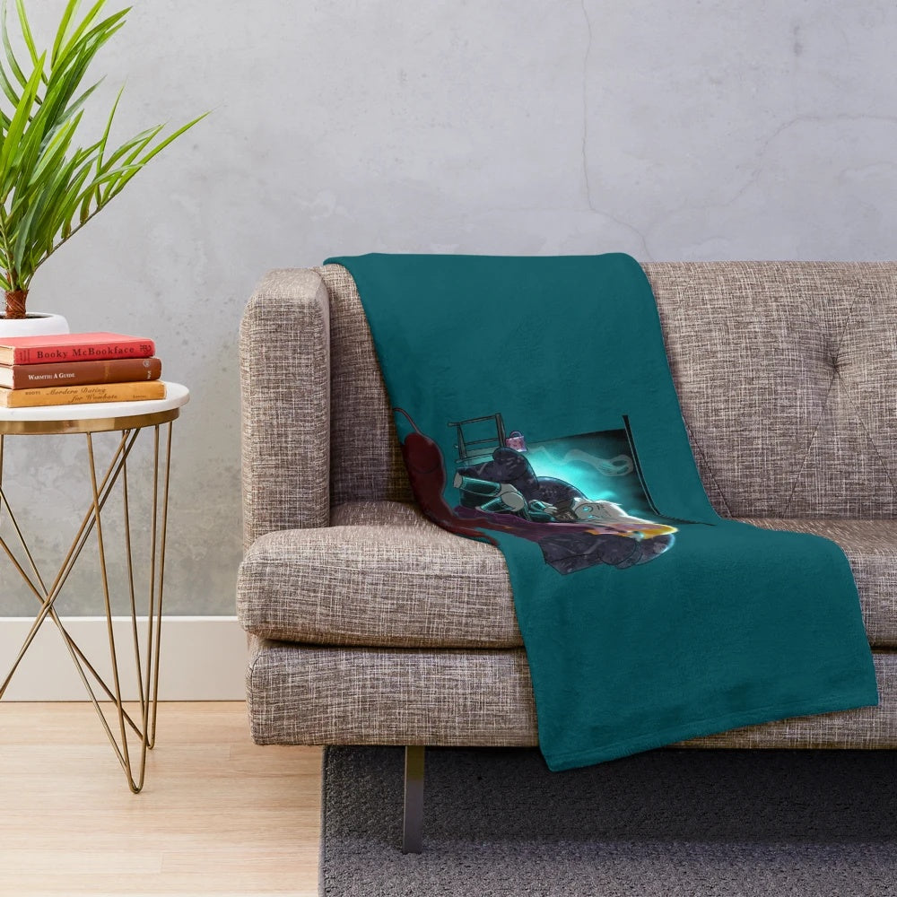 Soft and cozy plush blanket with Greek mythology-inspired design