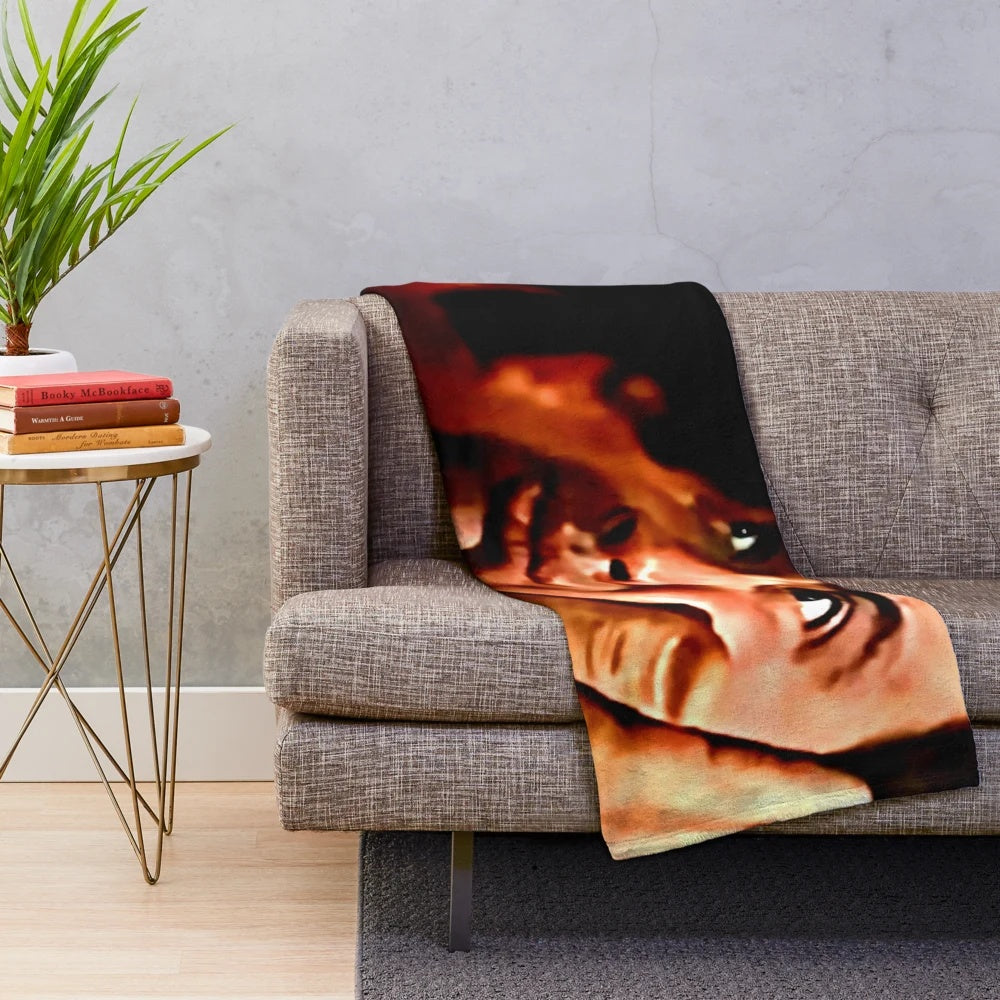 Plush blanket with a cinematic design