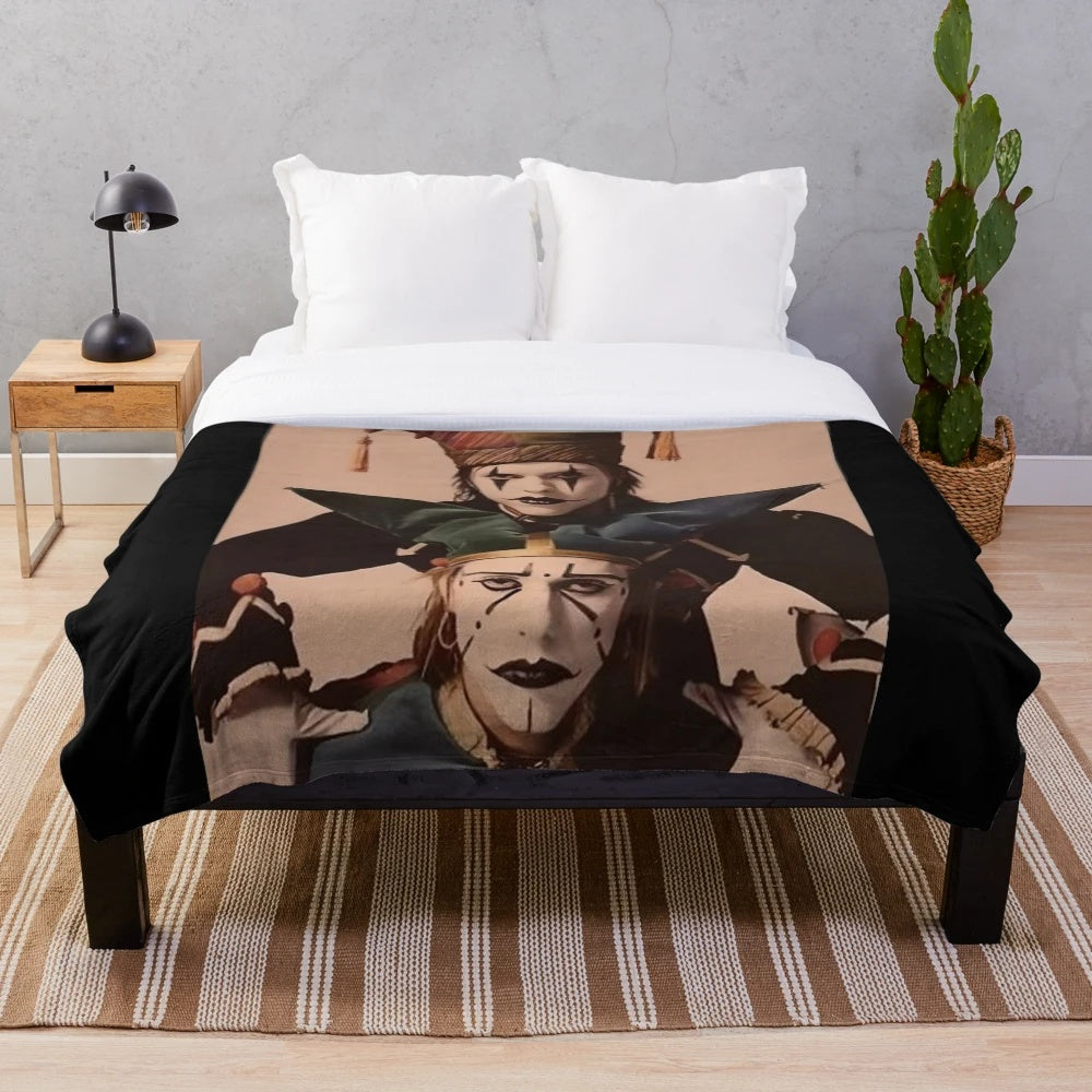 Plush blanket featuring the aesthetic of indie band The Garden
