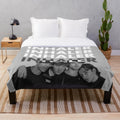Plush blanket with indie music inspired design