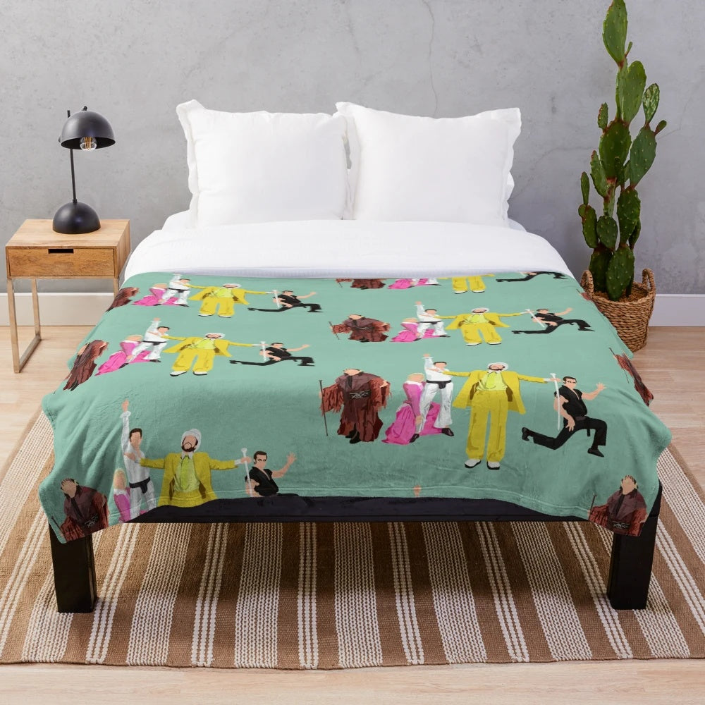 Nitemen Plush Blanket featuring characters from the comedy TV series 'It's Always Sunny in Philadelphia