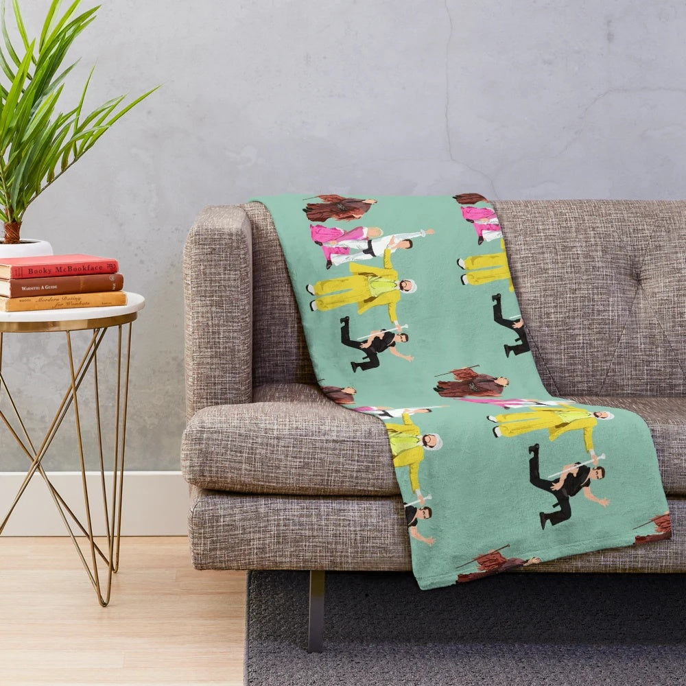 Nitemen Plush Blanket featuring characters from the comedy TV series 'It's Always Sunny in Philadelphia