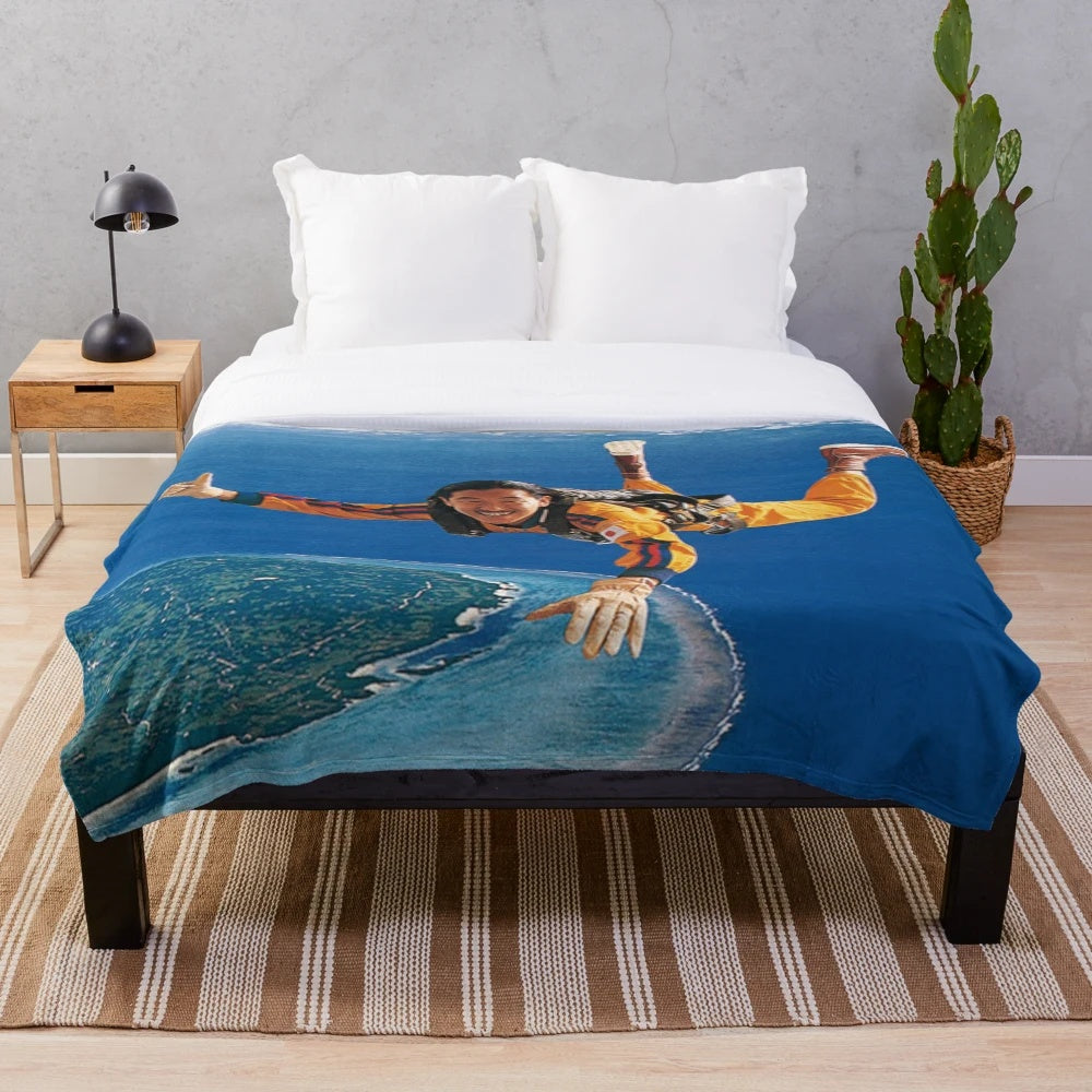 Plush blanket featuring the album cover art of MASAYOSHI TAKANAKA - ALL OF ME