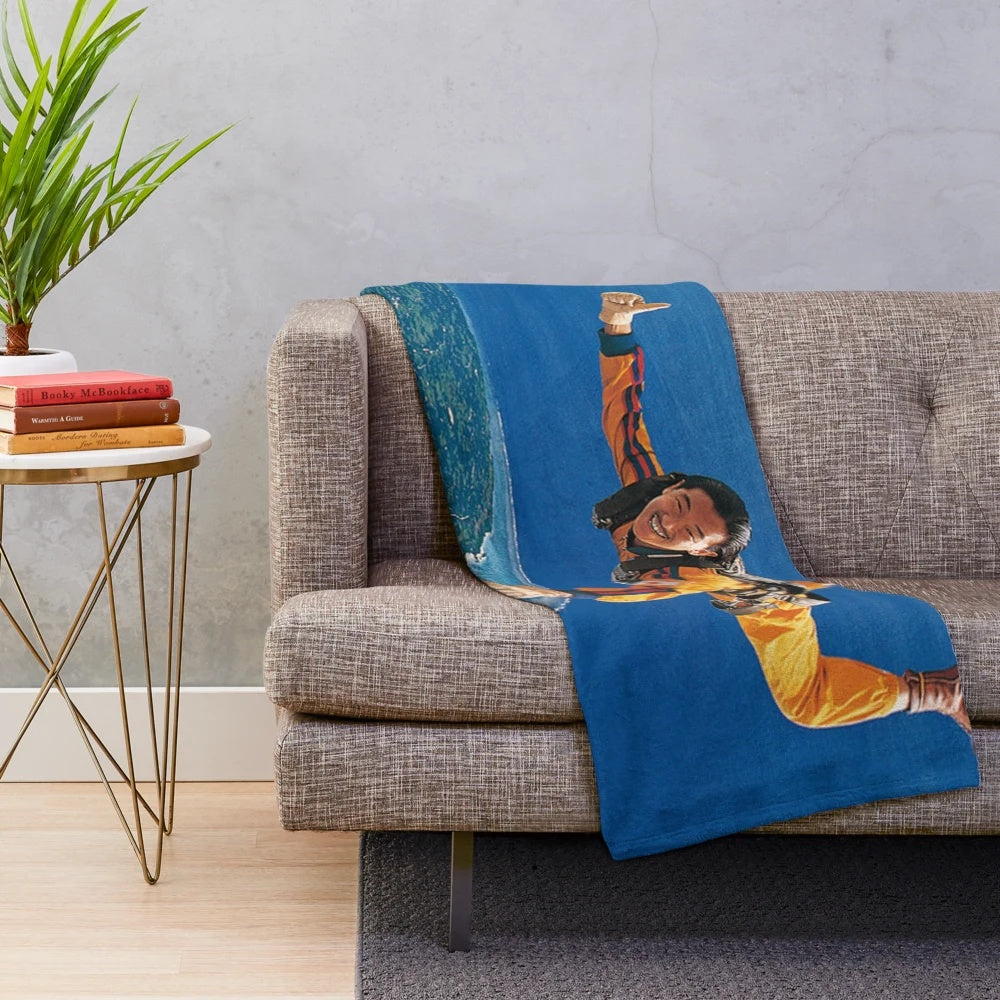 Plush blanket featuring the album cover art of MASAYOSHI TAKANAKA - ALL OF ME