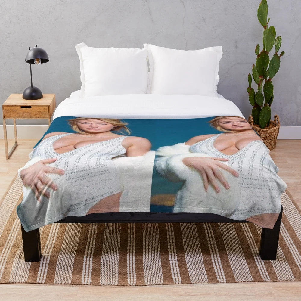 Kate Upton-inspired plush blanket