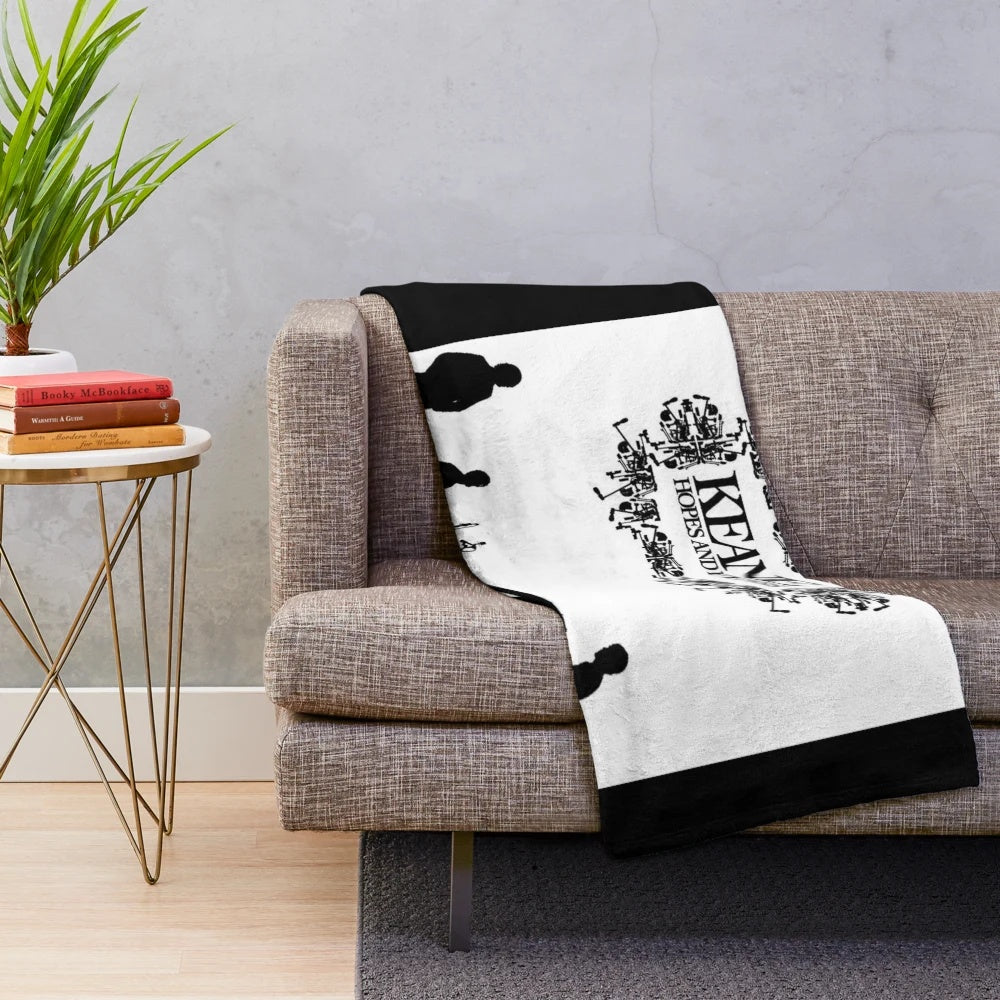 Plush blanket featuring Keane's "Hopes and Fears" album cover design