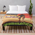 Soft and Comfortable Plush Blanket with Kublai Khan TX Inspired Design
