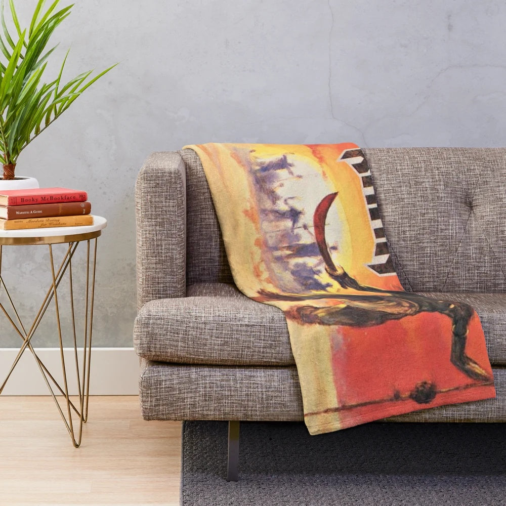 Soft and Comfortable Plush Blanket with Kublai Khan TX Inspired Design