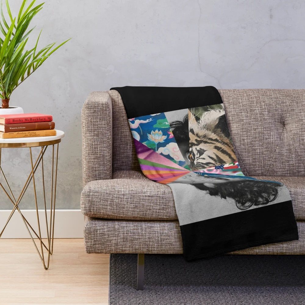 Soft plush blanket with Mika music and Michael Holbrook design