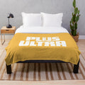 Plush blanket featuring Plus Ultra motto and My Hero Academia characters