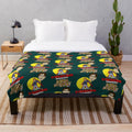 Soft plush blanket featuring characters from the classic sci-fi comedy TV series Mystery Science Theater 3000