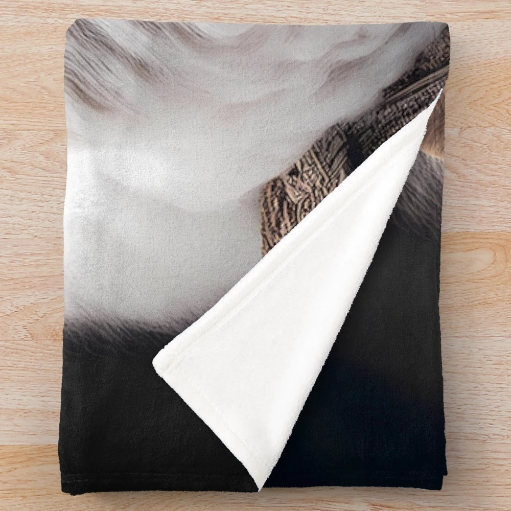 Plush animal-themed blanket featuring wildlife from Namibia