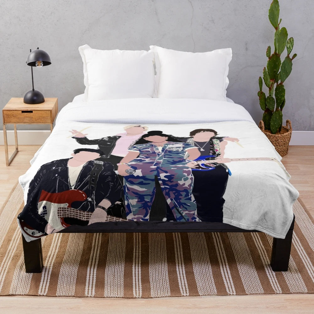Soft plush blanket featuring the cast of the Netflix series Julie and the Phantoms