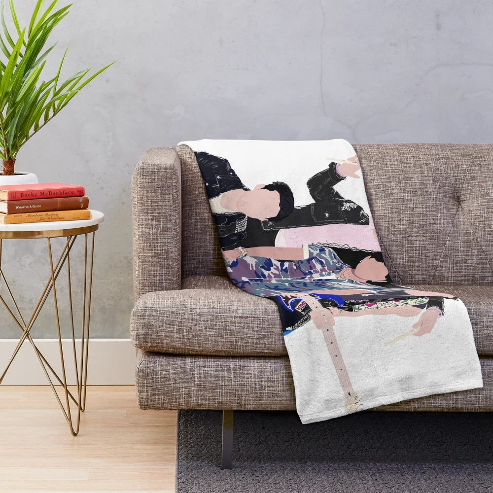 Soft plush blanket featuring the cast of the Netflix series Julie and the Phantoms