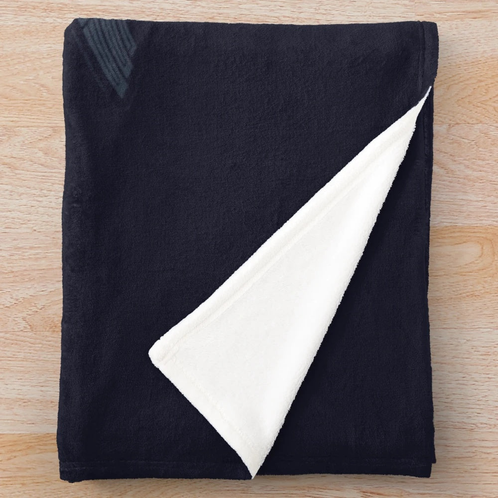 Plush blanket featuring raven design inspired by Nordic mythology