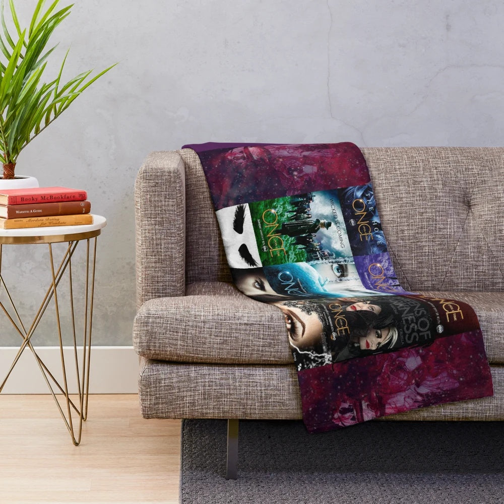 Plush blanket featuring Once Upon a Time's Evil Queen design