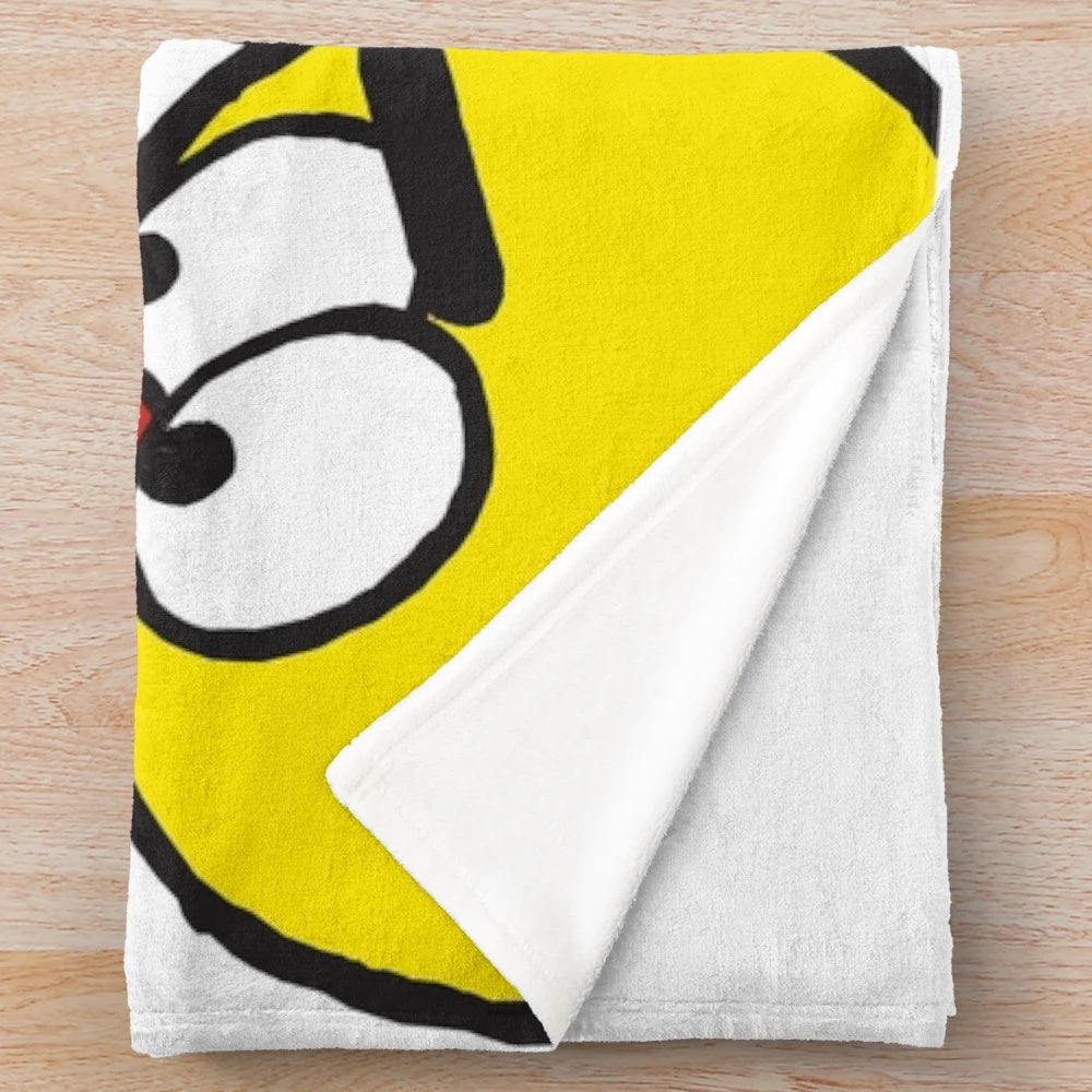 Cozy plush blanket featuring characters from the classic 2000s cartoon Peep and the Big Wide World