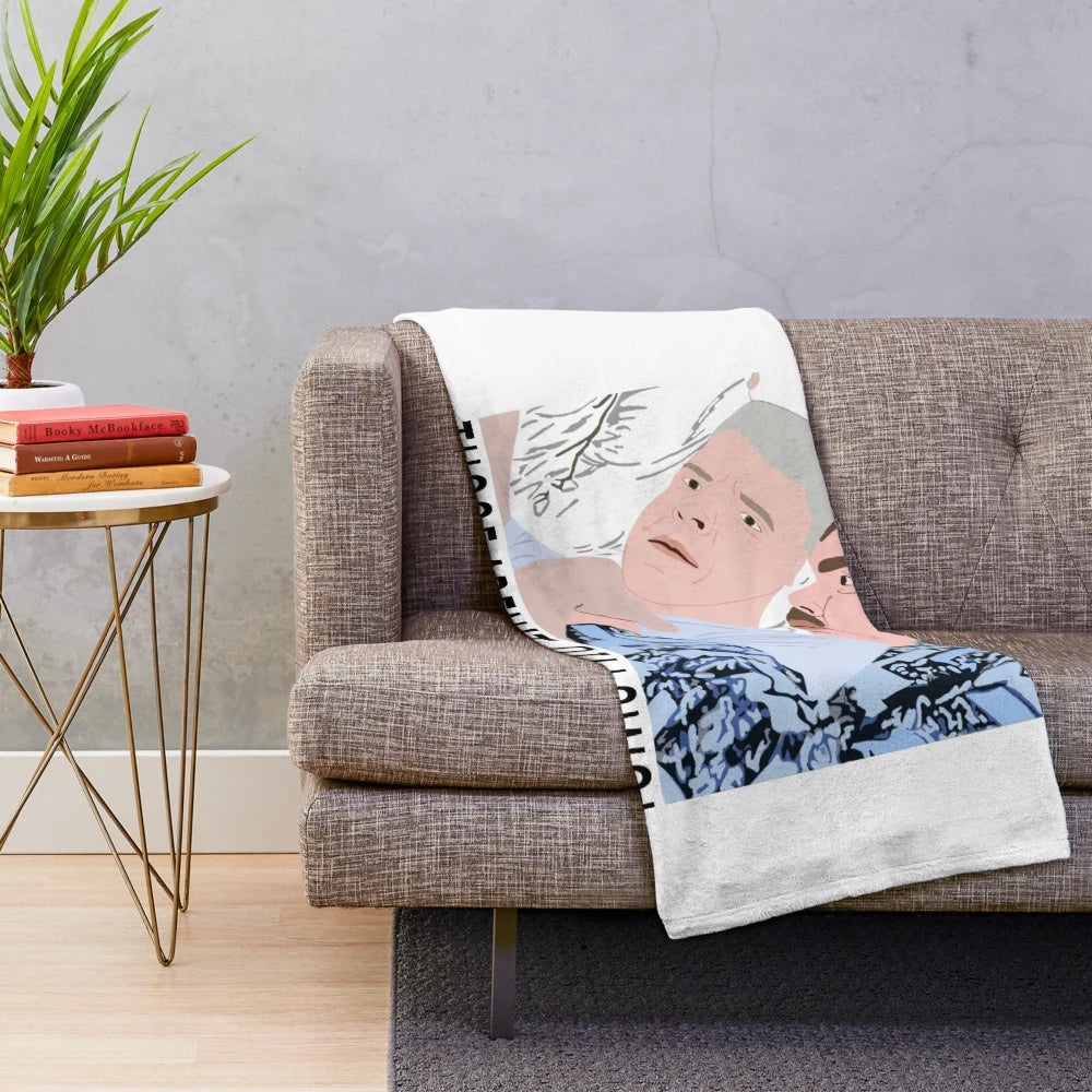 Plush blanket inspired by the classic 80s comedy "Planes, Trains and Automobiles