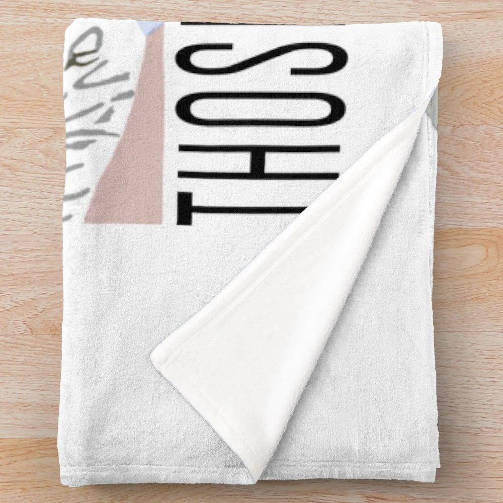 Plush blanket inspired by the classic 80s comedy "Planes, Trains and Automobiles