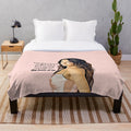 Plush blanket featuring a funny meme of Lisa Barlow from Real Housewives of Salt Lake City
