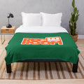 Cozy plush blanket with abstract Rec Room-inspired design