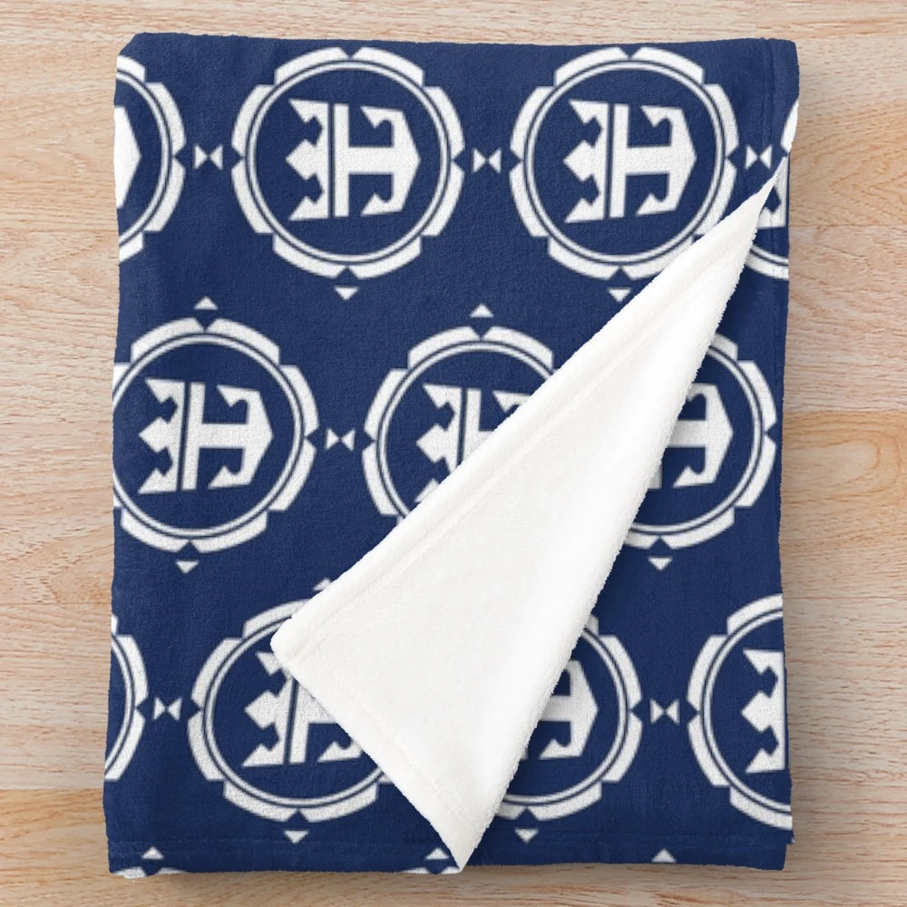 Soft, plush royal caribbean-inspired blanket